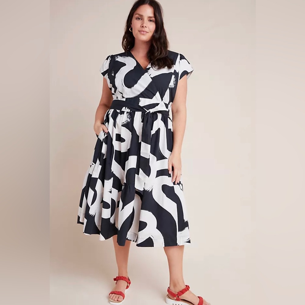 Anthropologie Maeve Mairead Midi Dress Size 24W